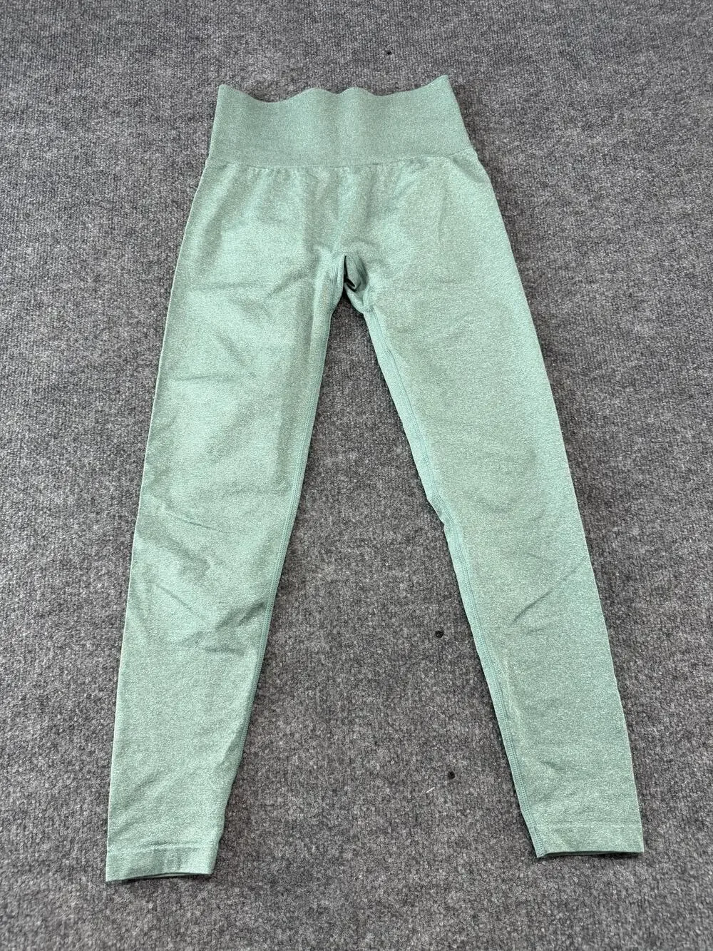 NVGTN Leggings Womens Medium Green Seamless High Waist Ankle Yoga Gym Pants